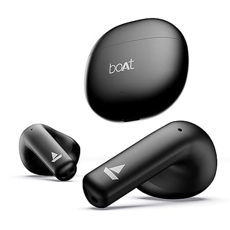 boAt Airdopes Atom 81 Truly Wireless in-Ear Earbuds w/Upto 50H Playtime, Quad Mics ENx Tech, 13MM Drivers,Super Low Latency(50ms), ASAP Charge, BT v5.3(Opal Black)