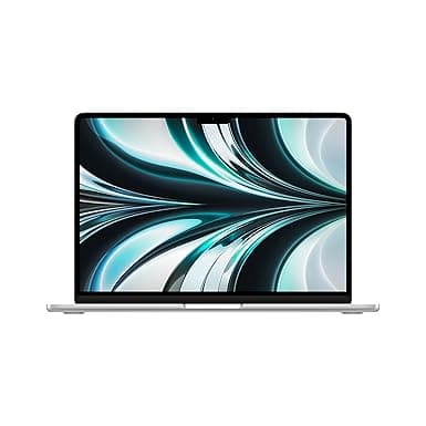 Apple 2022 MacBook Air laptop with M2 chip: 34.46 cm (13.6-inch) Liquid Retina display, 8GB RAM, 256GB SSD storage, backlit keyboard, 1080p FaceTime HD camera. Works with iPhone/iPad; Silver